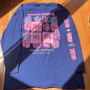 Navy long sleeve simply southern